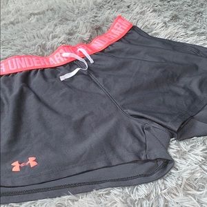 Under Armor Pink Band Athletic Shorts